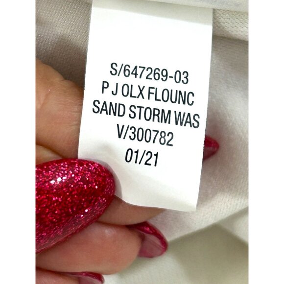 Old Navy Active Girls Athletic Skirt L 10-12 Camouflage Ivory Beige Go-Dry - Picture 9 of 9